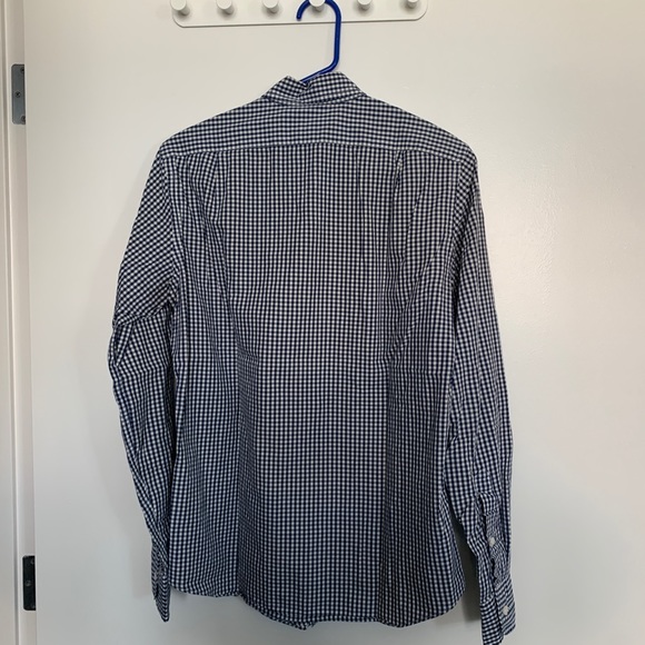 J. Crew Blue/White Checkered Button Up - Picture 2 of 4